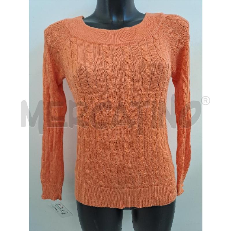 MAGLIA DONNA LAUREN RALPH LAUREN TRECCE ARANCIONE FILO COTONE  | Mercatino dell'Usato Catanzaro 2