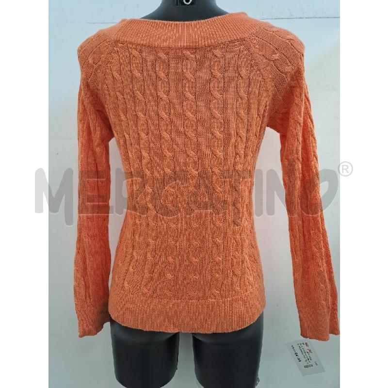 MAGLIA DONNA LAUREN RALPH LAUREN TRECCE ARANCIONE FILO COTONE  | Mercatino dell'Usato Catanzaro 3
