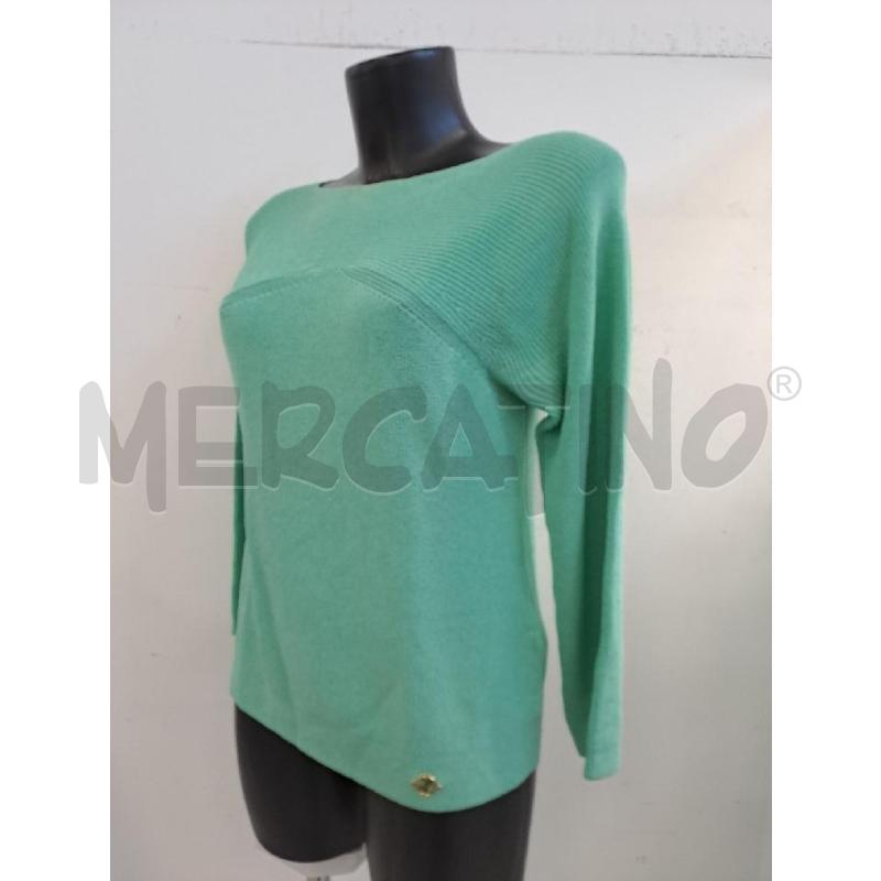 MAGLIA DONNA LUISA SPAGNOLI VERDE ACQUA FIO  | Mercatino dell'Usato Catanzaro 2