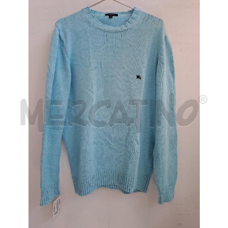 MAGLIONE UOMO BURBERRY CELESTE  | Mercatino dell'Usato Catanzaro 1
