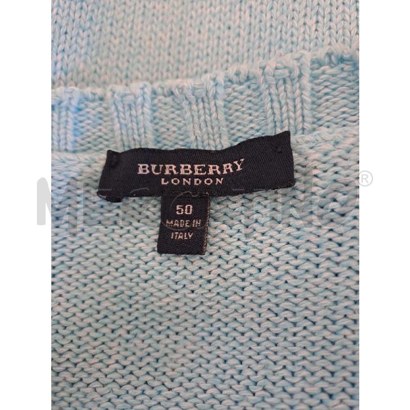 MAGLIONE UOMO BURBERRY CELESTE  | Mercatino dell'Usato Catanzaro 3