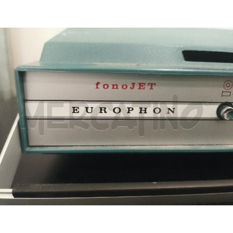 MANGIADISCHI FONOJET EUROPHON ANNI 60-70 FUNZIONANTE | Mercatino dell'Usato Catanzaro 4