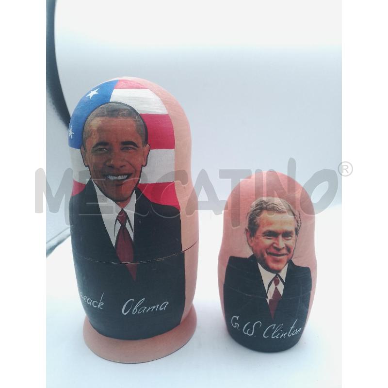 MATRIOSKE PRESIDENTI AMERICANI DA OBAMA CLINTON BUSH REAGAN | Mercatino dell'Usato Catanzaro 2