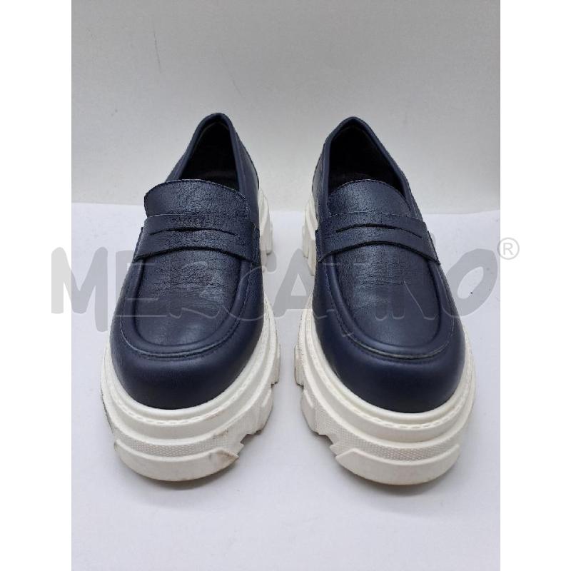 MOCASSINI DONNA BRANDO BLU SUOLA BIANCA | Mercatino dell'Usato Catanzaro 1