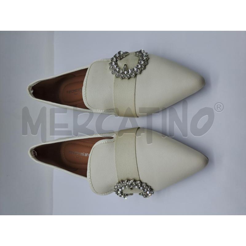 MOCASSINI DONNA PUNTA FRANCESCOMILANO GHIACCIO STRASS | Mercatino dell'Usato Catanzaro 1