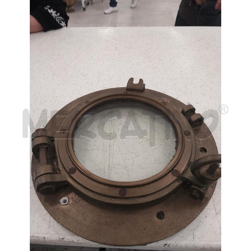 OBLO IN OTTONE DA NAVE CON VETRO 37CM  | Mercatino dell'Usato Catanzaro 2