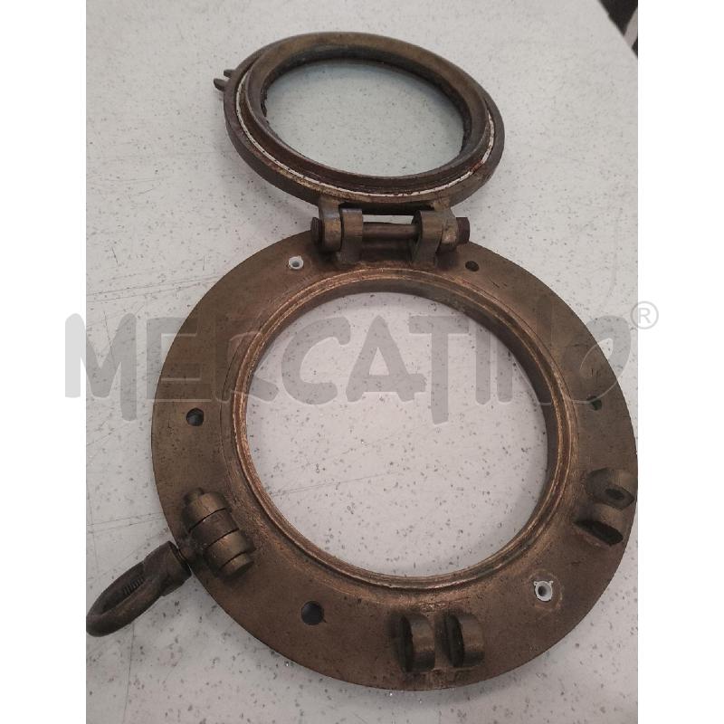 OBLO IN OTTONE DA NAVE CON VETRO 37CM  | Mercatino dell'Usato Catanzaro 3