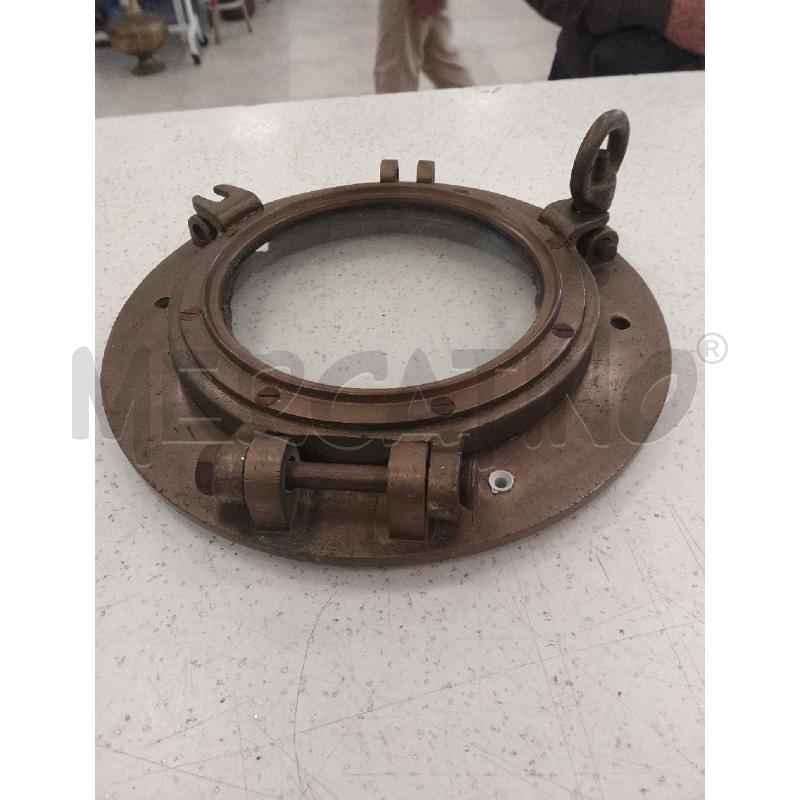 OBLO IN OTTONE DA NAVE CON VETRO 37CM  | Mercatino dell'Usato Catanzaro 4