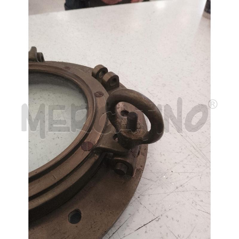 OBLO IN OTTONE DA NAVE CON VETRO 37CM  | Mercatino dell'Usato Catanzaro 5