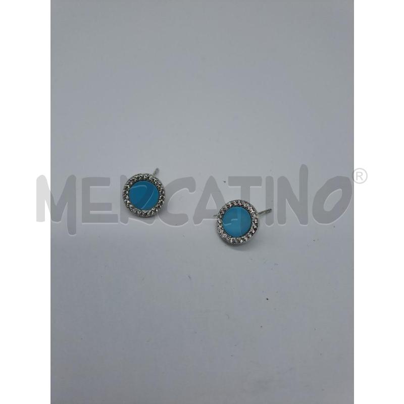 ORECCHINI MORELLATO BUONA MAN TURCHESE BORDO STRASS | Mercatino dell'Usato Catanzaro 1