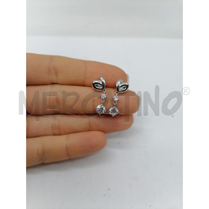 ORECCHINI SWAROVSKI CUORE PENDENTE STRASS | Mercatino dell'Usato Catanzaro 1