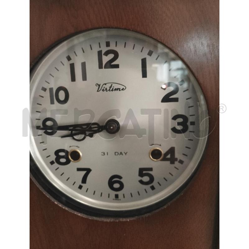 OROLOGIO A PENDOLO A CARICA VIRTIME FUNZIONANTE | Mercatino dell'Usato Catanzaro 2