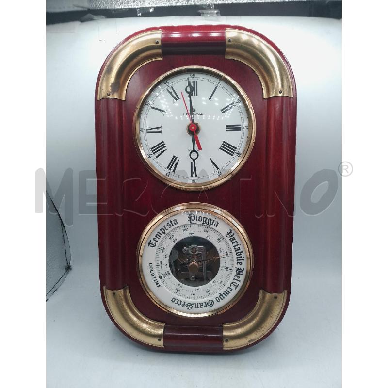 OROLOGIO BAROMETRO LORENZ LEGNO E OTTONE | Mercatino dell'Usato Catanzaro 1
