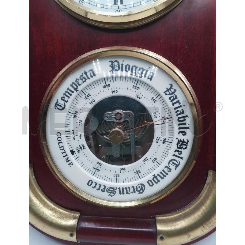 OROLOGIO BAROMETRO LORENZ LEGNO E OTTONE | Mercatino dell'Usato Catanzaro 3
