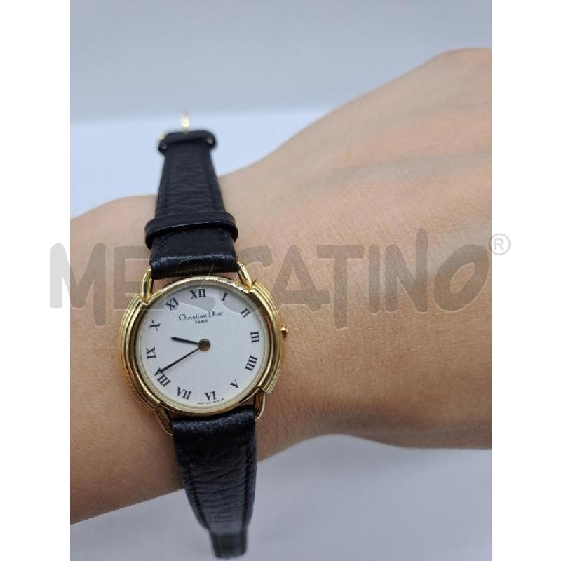 OROLOGIO DA POLSO CHRISTIAN DIOR CINTURINO NERO 307031 | Mercatino dell'Usato Catanzaro 1