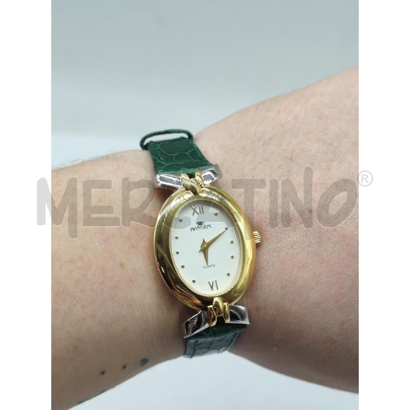 OROLOGIO DA POLSO PRYNGEPS QUARTZ A0788 PELLE VERDE | Mercatino dell'Usato Catanzaro 1