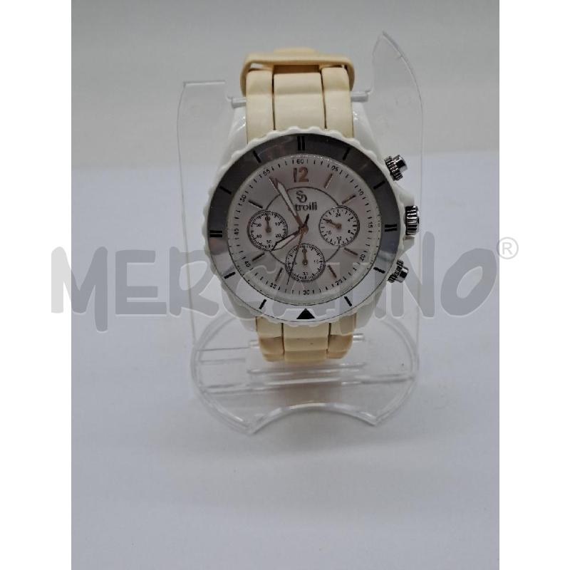 OROLOGIO DA POLSO STROILI BEIGE WATCH GOMMA | Mercatino dell'Usato Catanzaro 1