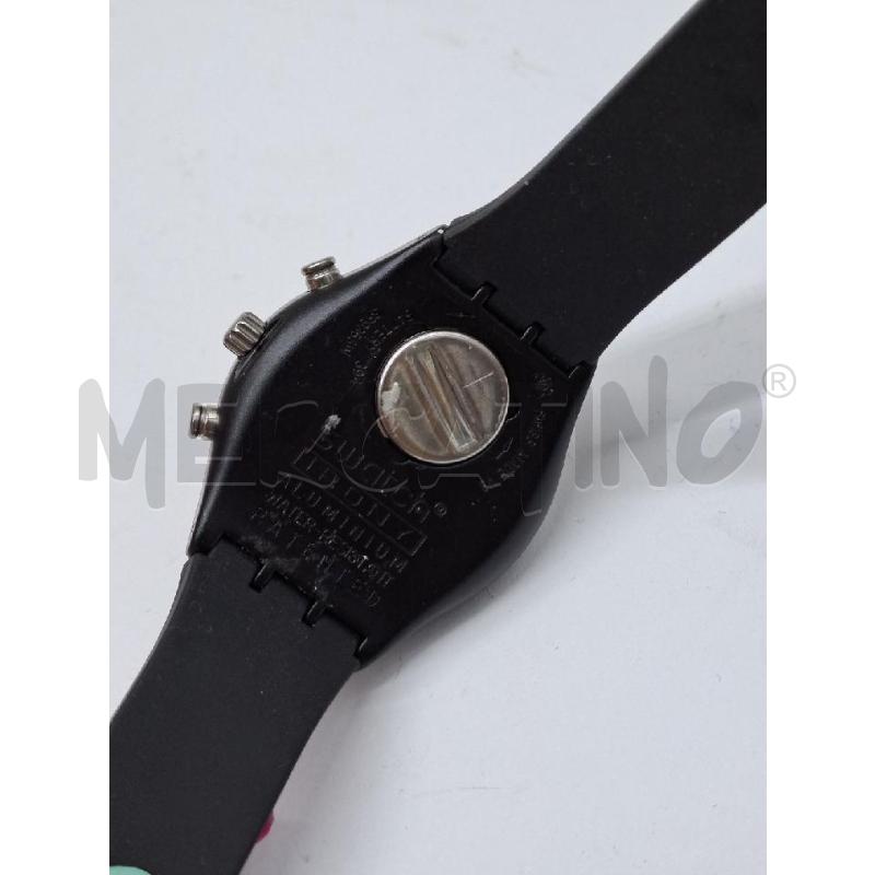 OROLOGIO DA POLSO SWATCH BLANCHINO NERO ARANCIO | Mercatino dell'Usato Catanzaro 2