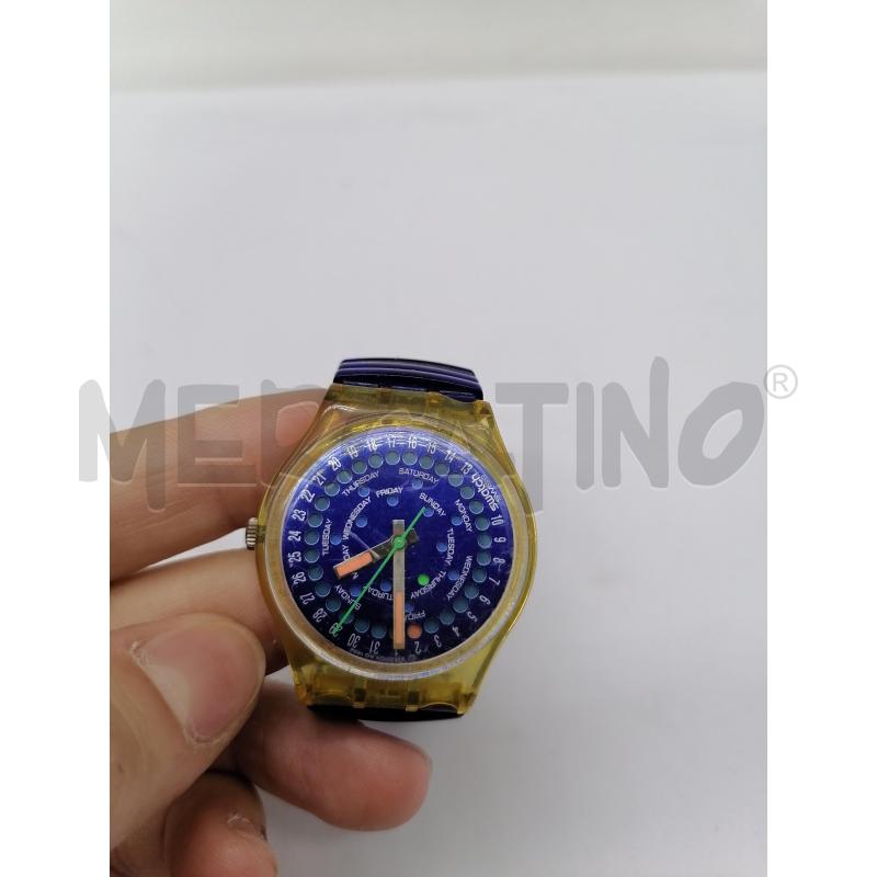 OROLOGIO DA POLSO SWATCH ELASTICO BLU  | Mercatino dell'Usato Catanzaro 3