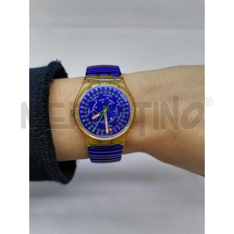 OROLOGIO DA POLSO SWATCH ELASTICO BLU  | Mercatino dell'Usato Catanzaro 4