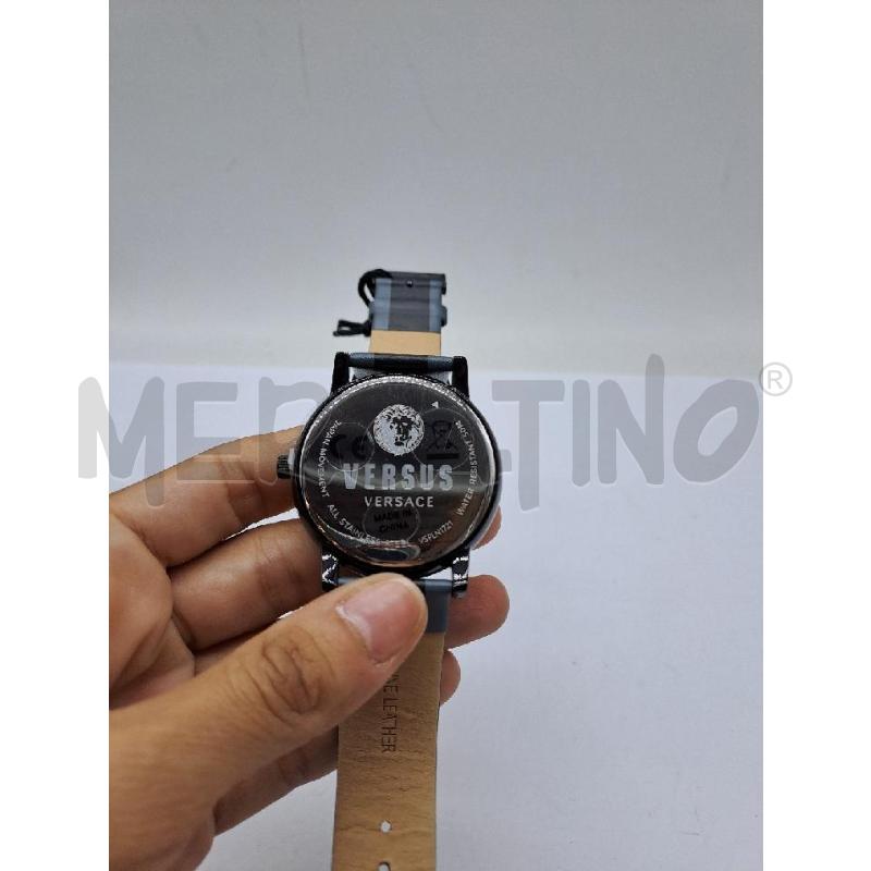 OROLOGIO DA POLSO VERSUS VERSACE UOMO NERO CINTURINO GRIGIO | Mercatino dell'Usato Catanzaro 4