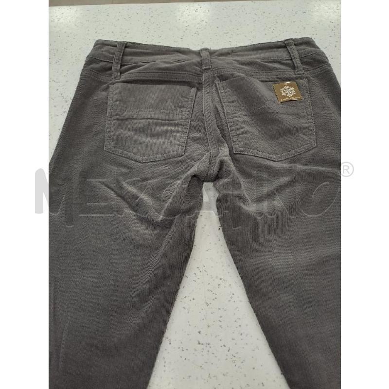 PANTALONE DONNA ELISABETTA FRANCHI VELLUTO GRIGIO  | Mercatino dell'Usato Catanzaro 2