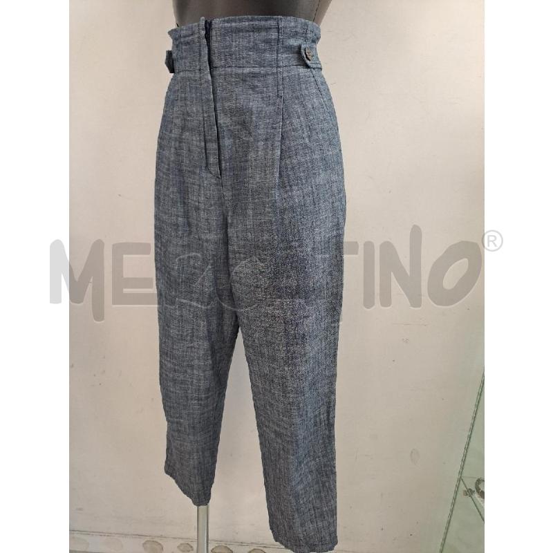 PANTALONE DONNA EMMA MARELLA BLU EFFETTO JEANS MISTO LINO | Mercatino dell'Usato Catanzaro 2