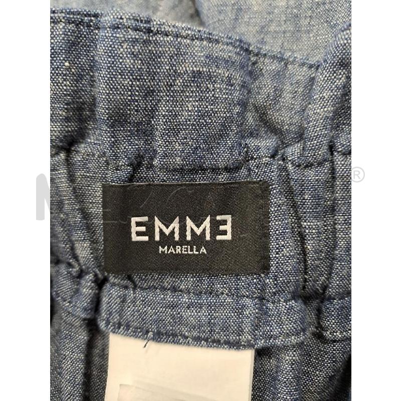 PANTALONE DONNA EMMA MARELLA BLU EFFETTO JEANS MISTO LINO | Mercatino dell'Usato Catanzaro 4