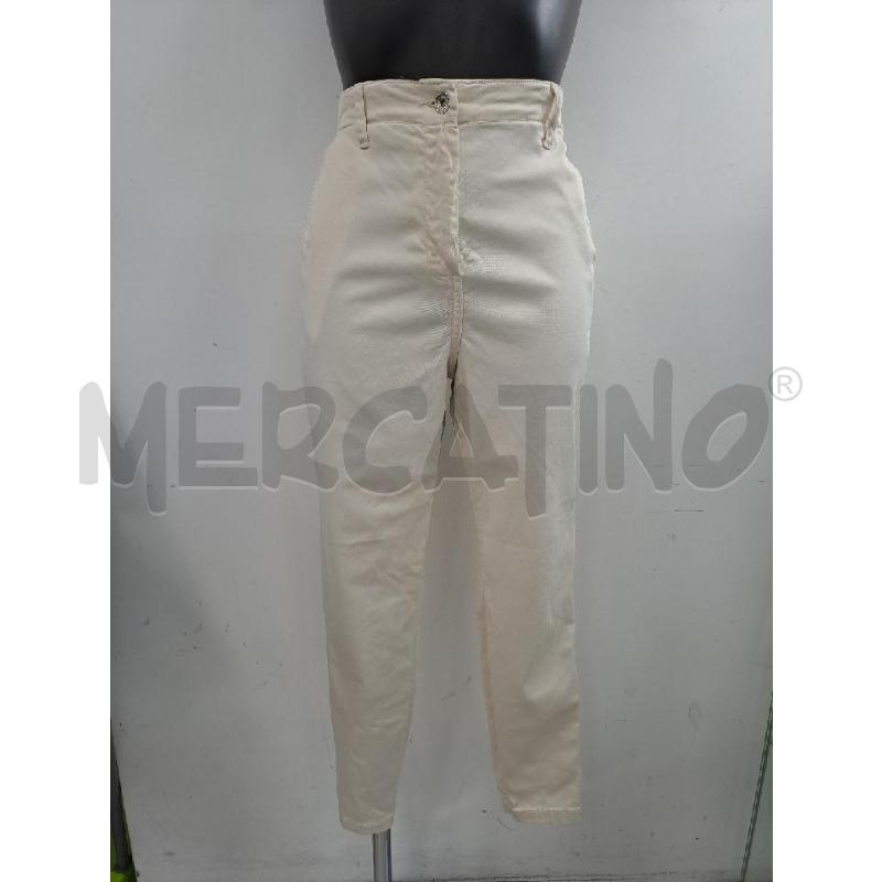 PANTALONE DONNA EMME BEIGE TASCHE LATERALE  | Mercatino dell'Usato Catanzaro 1