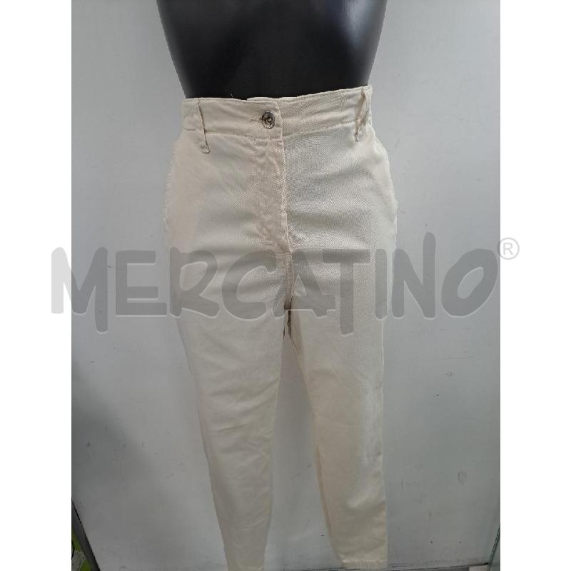 PANTALONE DONNA EMME BEIGE TASCHE LATERALE  | Mercatino dell'Usato Catanzaro 2
