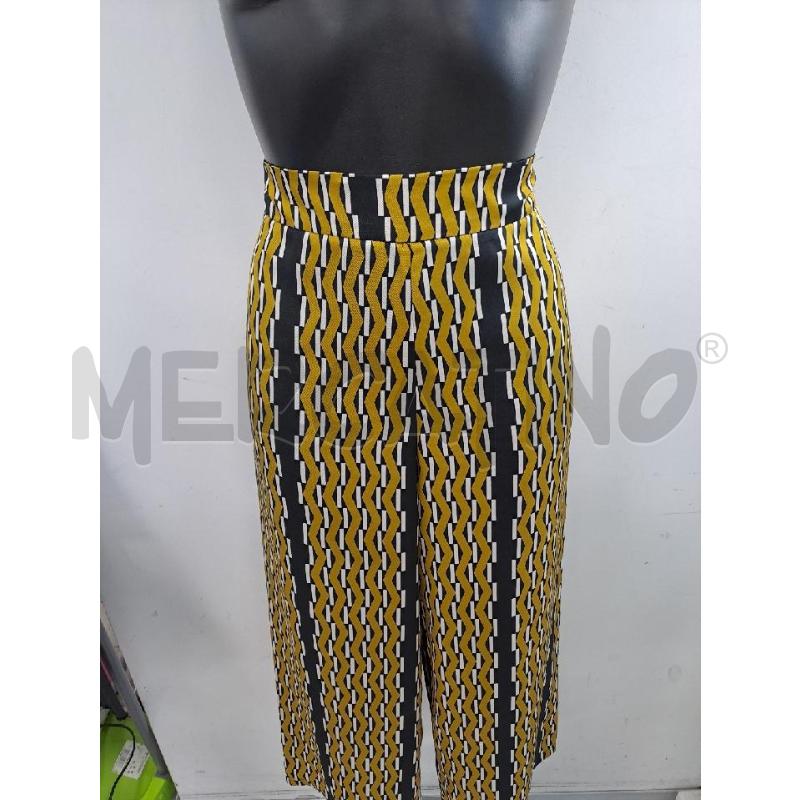 PANTALONE DONNA EMME NERO DISEGNI GIALLI  | Mercatino dell'Usato Catanzaro 2
