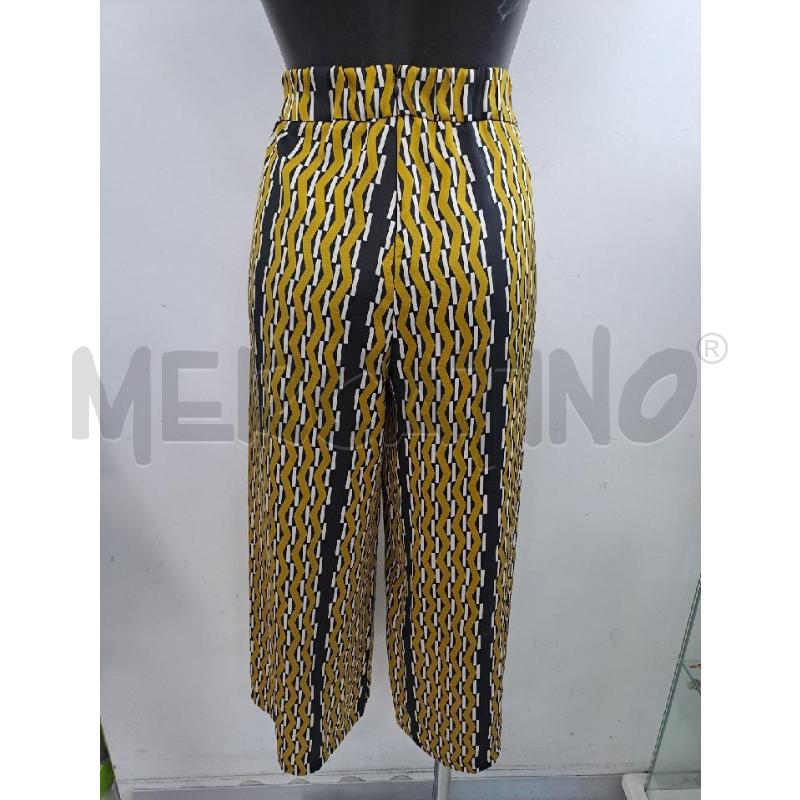 PANTALONE DONNA EMME NERO DISEGNI GIALLI  | Mercatino dell'Usato Catanzaro 3