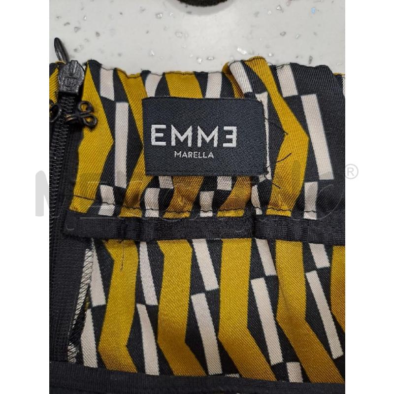 PANTALONE DONNA EMME NERO DISEGNI GIALLI  | Mercatino dell'Usato Catanzaro 4