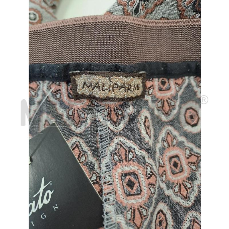 PANTALONE DONNA MALIPARMI GRIIGO ROMBI MARRONI MISTO COTONE | Mercatino dell'Usato Catanzaro 5