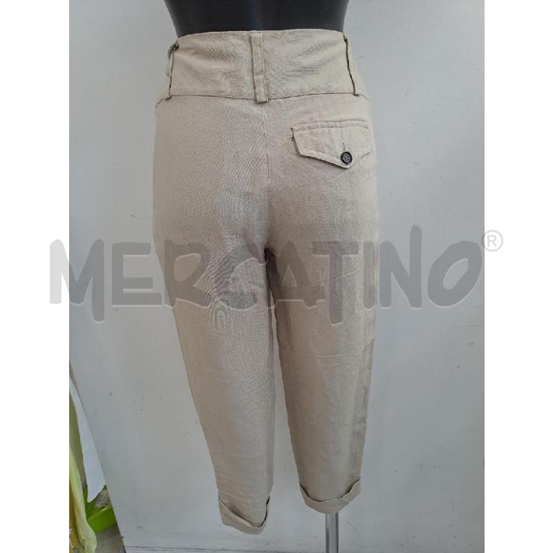 PANTALONE DONNA MAX&CO BEIGE BOTTONI LINO | Mercatino dell'Usato Catanzaro 3