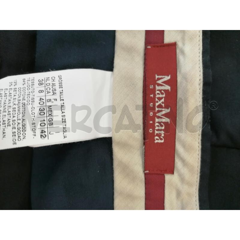 PANTALONE DONNA MAX MARA NERO | Mercatino dell'Usato Catanzaro 4
