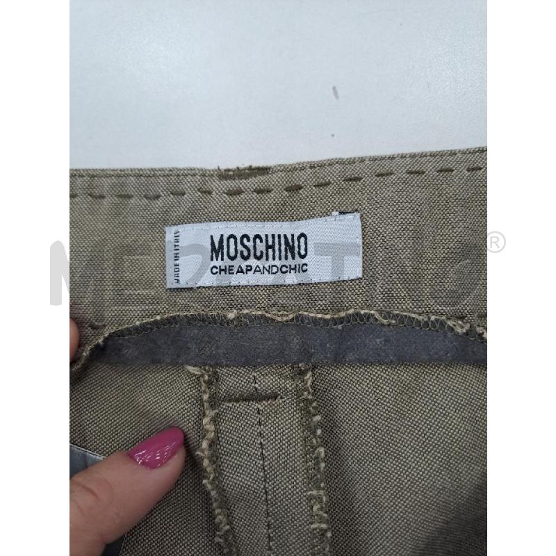 PANTALONE DONNA MOSCHINO VERDE MILITARE  | Mercatino dell'Usato Catanzaro 4