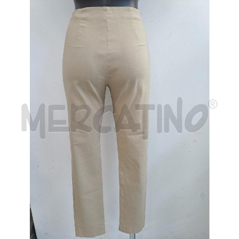PANTALONE DONNA PENNYBLACK BEIGE CERNIERE LATERALI  | Mercatino dell'Usato Catanzaro 3