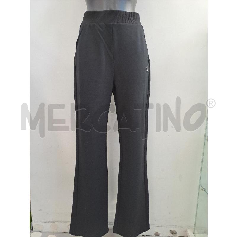 PANTALONE DONNA TUTA CALVIN KLEIN NERO LOGO BAINCO  | Mercatino dell'Usato Catanzaro 1
