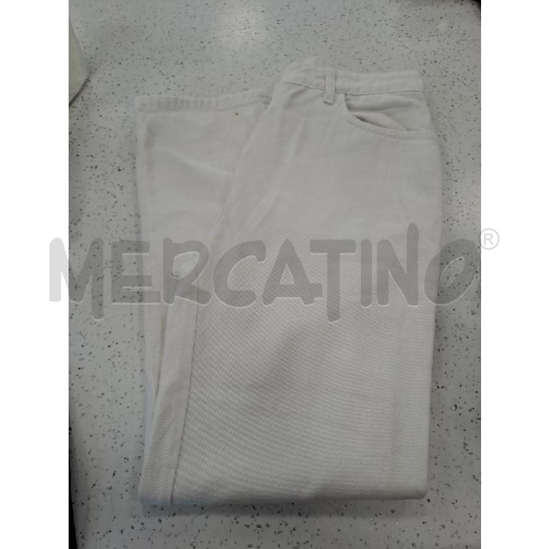 PANTALONE DONNA TWINSET BIANCO PERLINE E STRASS LATERALE GAMBA  | Mercatino dell'Usato Catanzaro 1