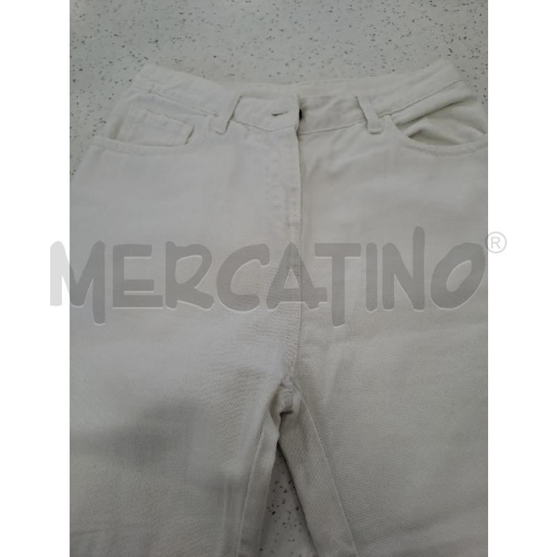 PANTALONE DONNA TWINSET BIANCO PERLINE E STRASS LATERALE GAMBA  | Mercatino dell'Usato Catanzaro 4