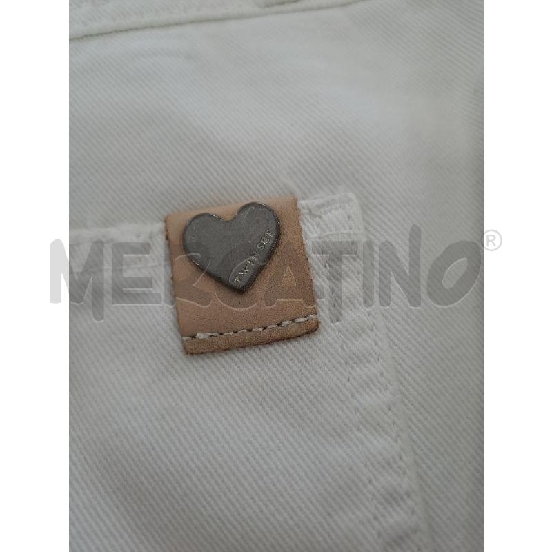 PANTALONE DONNA TWINSET BIANCO PERLINE E STRASS LATERALE GAMBA  | Mercatino dell'Usato Catanzaro 5