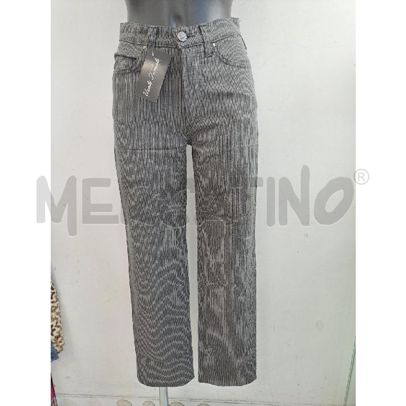 PANTALONE DONNA VERSACE JEANS COUTURE GRIGIO RIGHE NERO | Mercatino dell'Usato Catanzaro 1