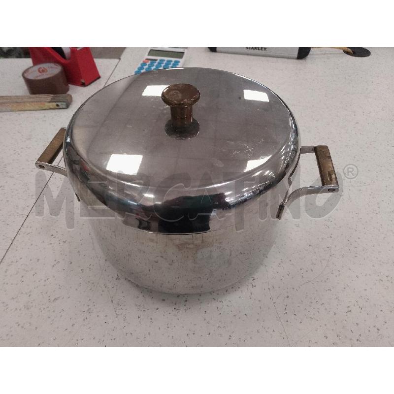PENTOLA SAMBONET ACCIAIO E OTTONE 24 CM CON COPERCHIO | Mercatino dell'Usato Catanzaro 2