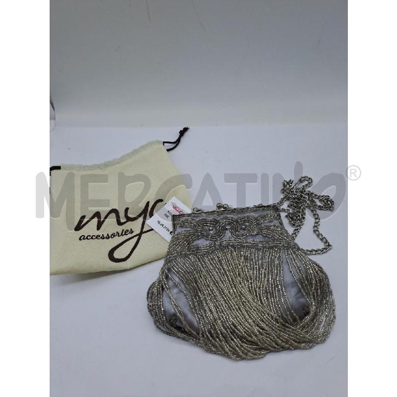 POCHETTE ARGENTO PERLINE  | Mercatino dell'Usato Catanzaro 1