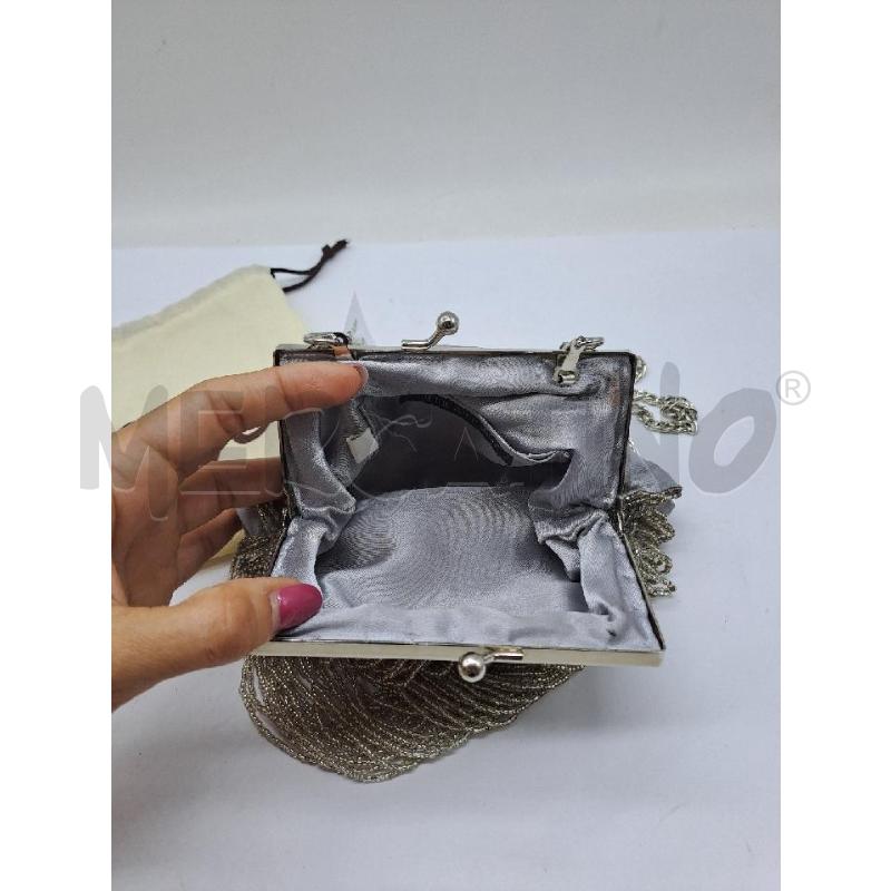 POCHETTE ARGENTO PERLINE  | Mercatino dell'Usato Catanzaro 3
