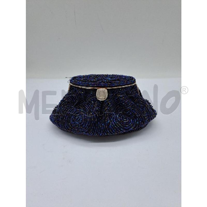 POCHETTE BLU PERLINE  | Mercatino dell'Usato Catanzaro 1