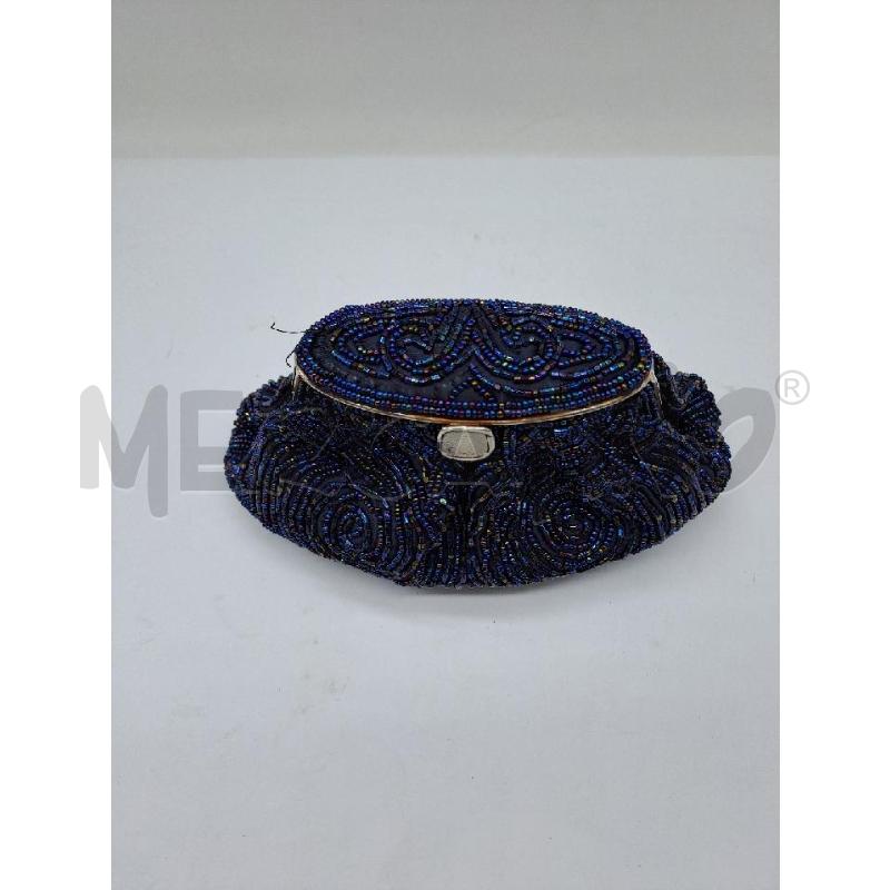 POCHETTE BLU PERLINE  | Mercatino dell'Usato Catanzaro 2