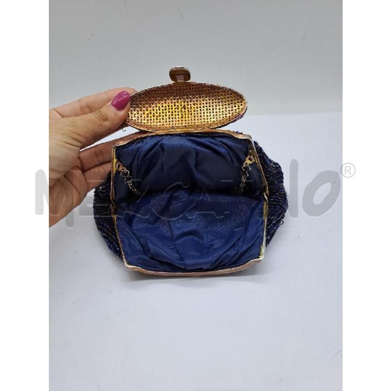 POCHETTE BLU PERLINE  | Mercatino dell'Usato Catanzaro 3