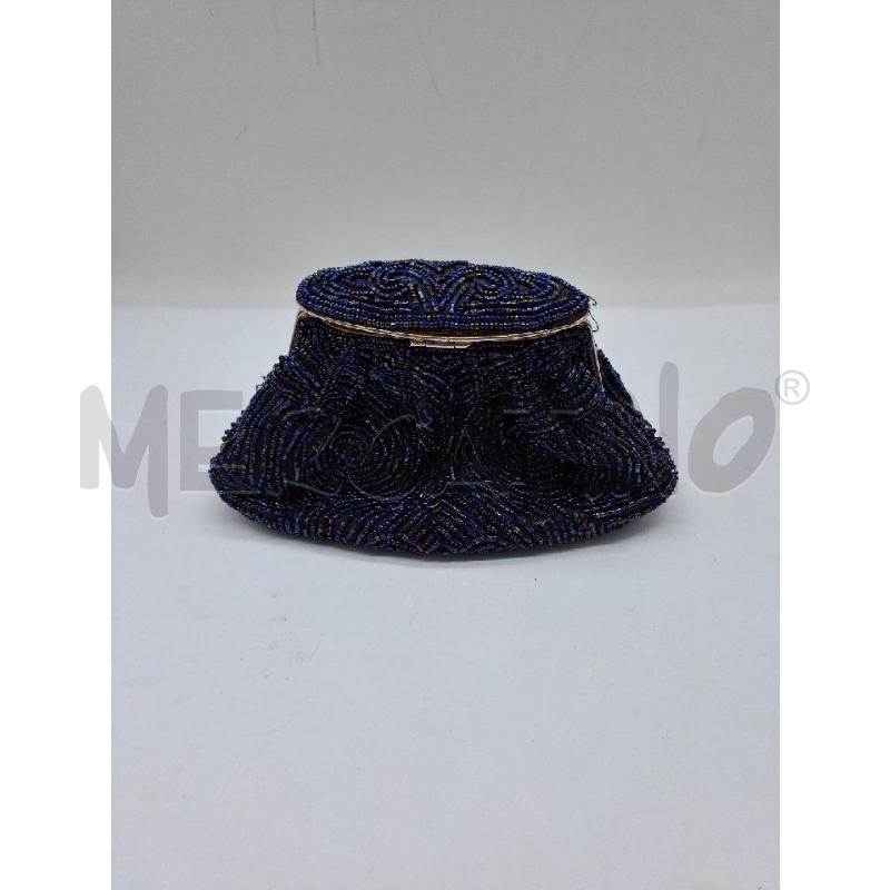 POCHETTE BLU PERLINE  | Mercatino dell'Usato Catanzaro 4